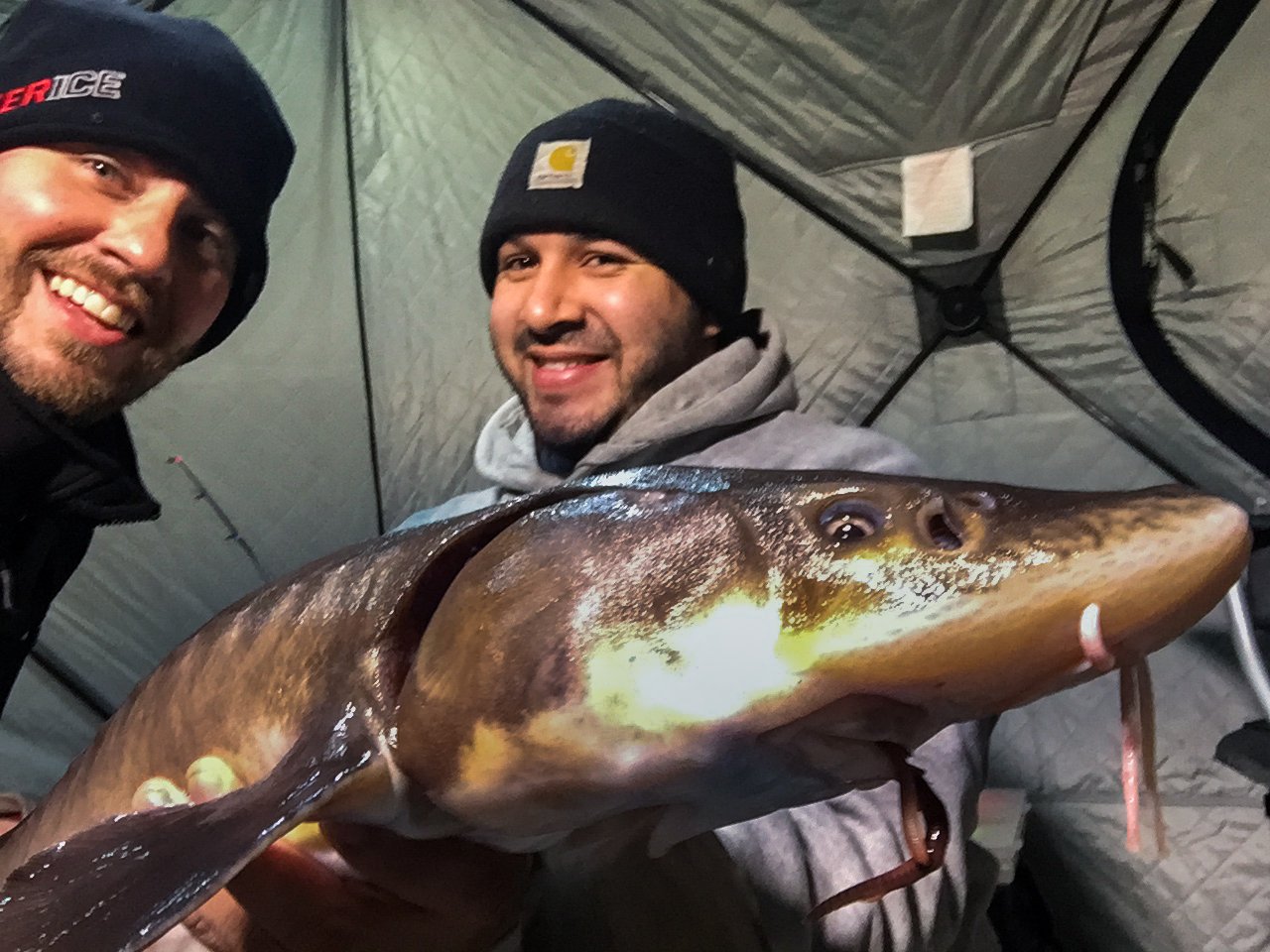 Ice Fishing, Ice Fishing…For Sturgeon.