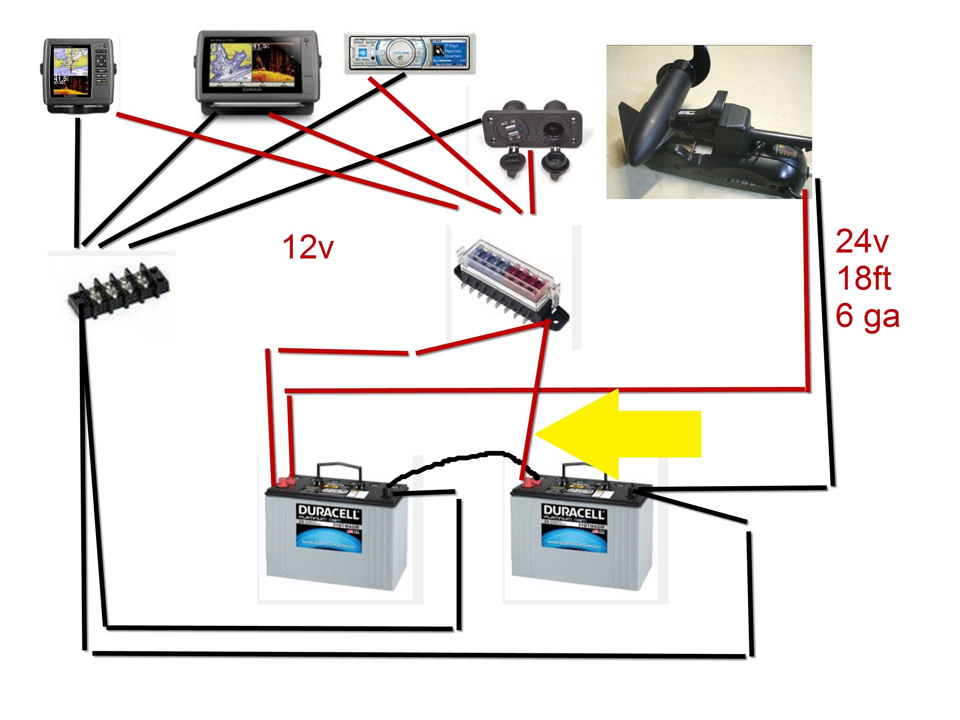 your thoughts on this trolling motor accessories wiring