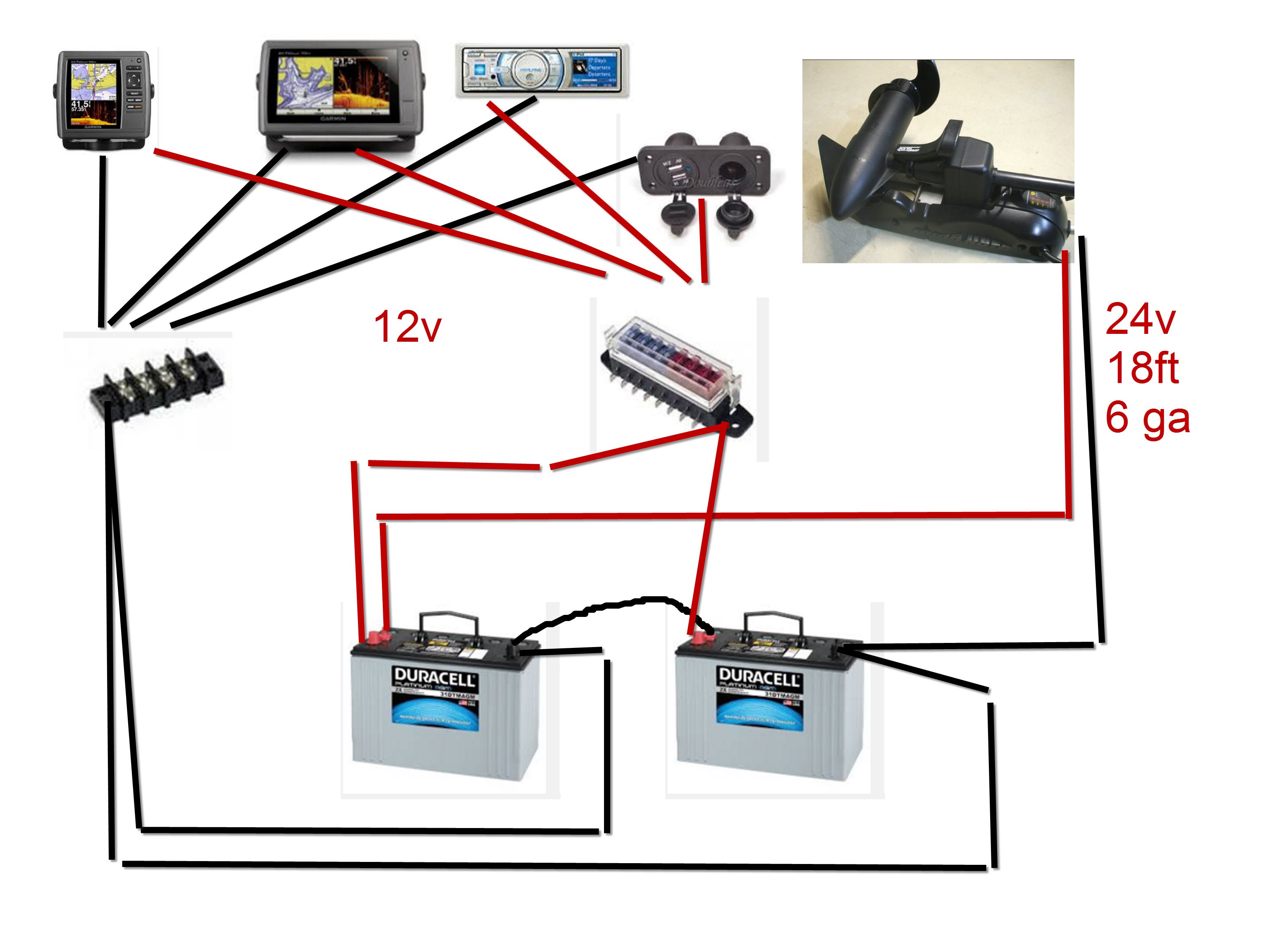 Your thoughts on this trolling motor accessories wiring? - General  Discussion Forum - General Discussion Forum