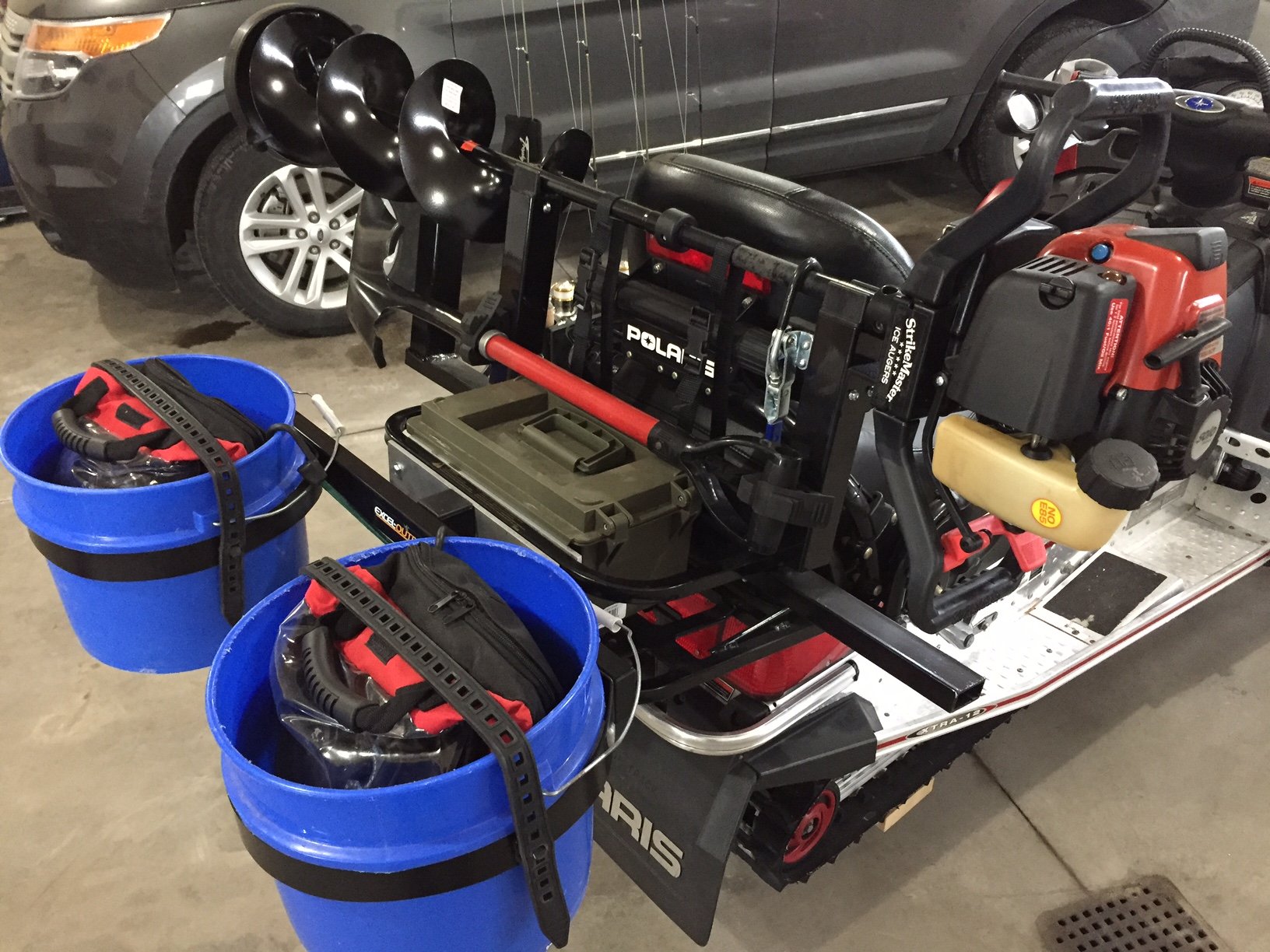 5 Gallon Bucket Holder for Snowmobile