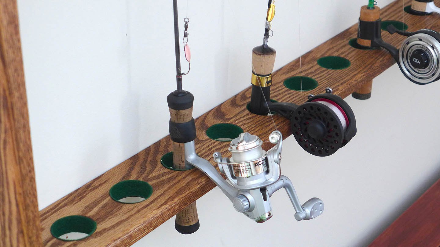 Custom Ice Rod Racks for Home or Ice Shanty - Ice Fishing Forum - Ice  Fishing Forum