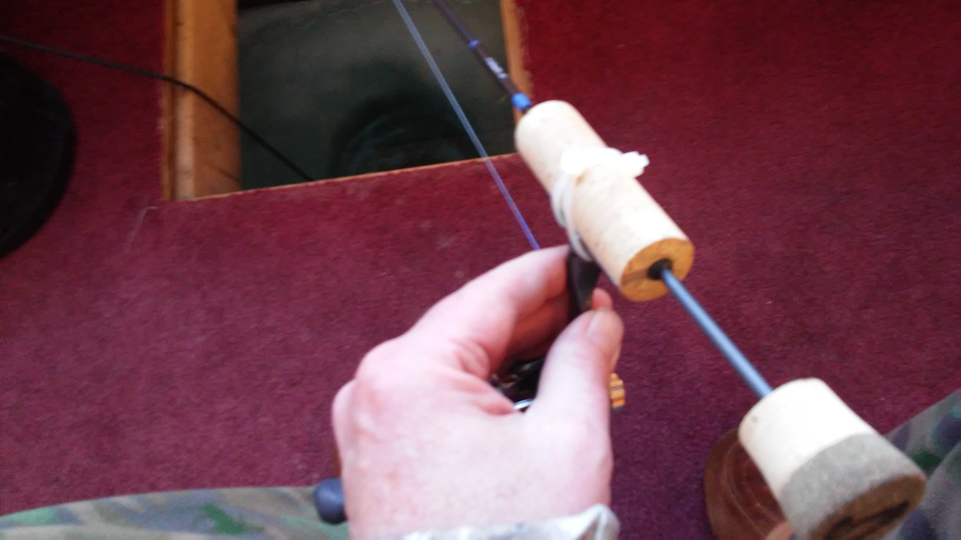 Best way to attach reel to split grip custom rod? - Ice Fishing