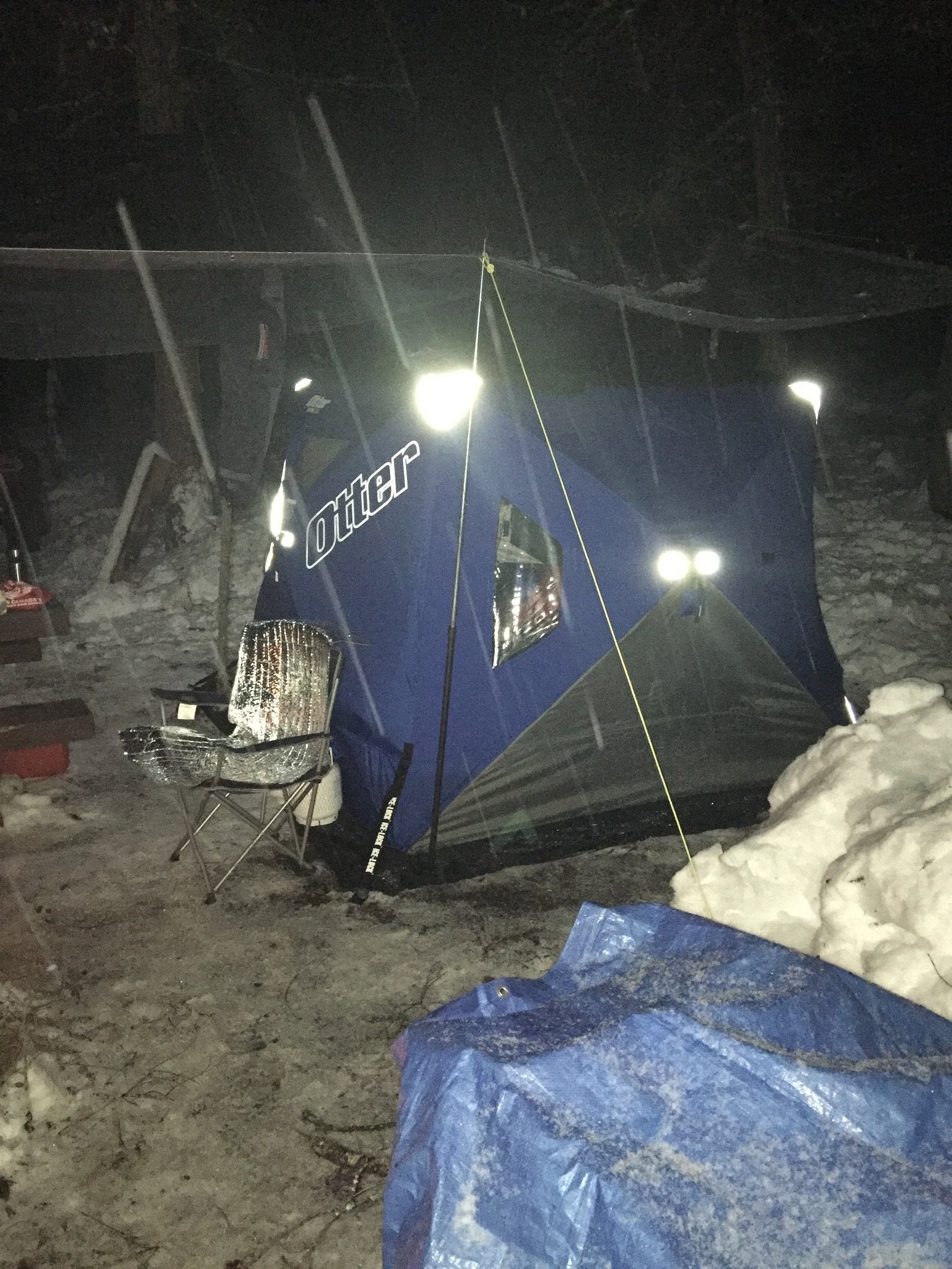 EVER SLEEP IN A POP UP SHELTER? - Ice Fishing Forum - Ice Fishing Forum