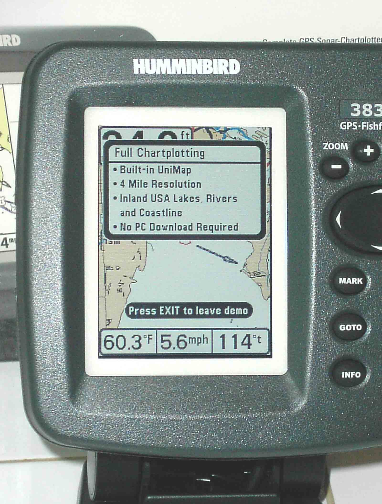 *NEW OEM* 0670P15 Humminbird 383c GPS Chartplotter 406540-8383