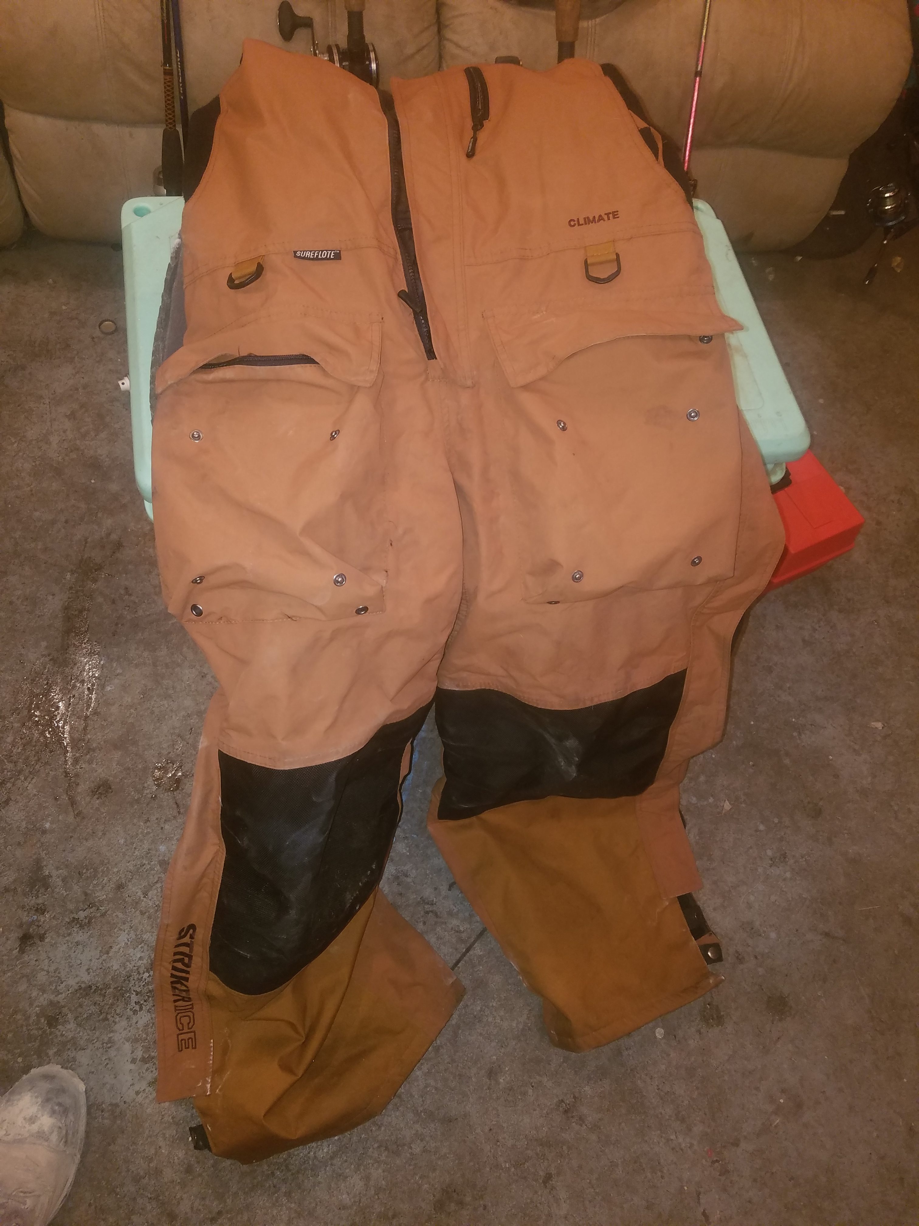 Striker ice climate suit, large jacket and bibs - Classified Ads ...