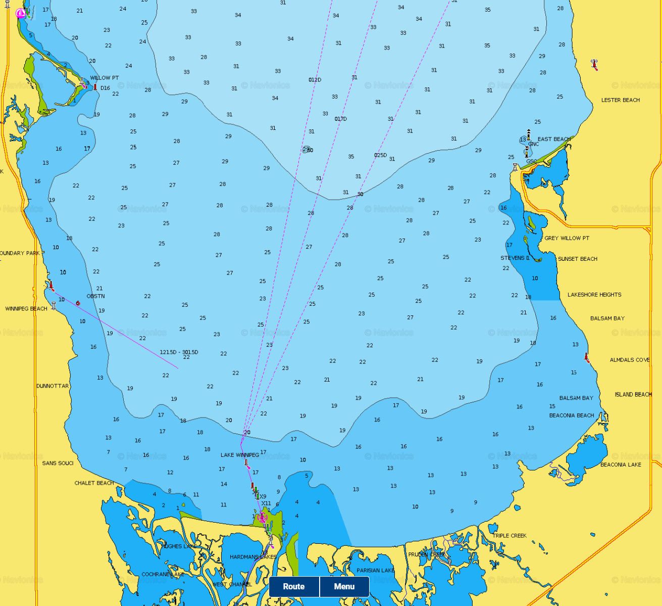 Winnipeg Navionics 