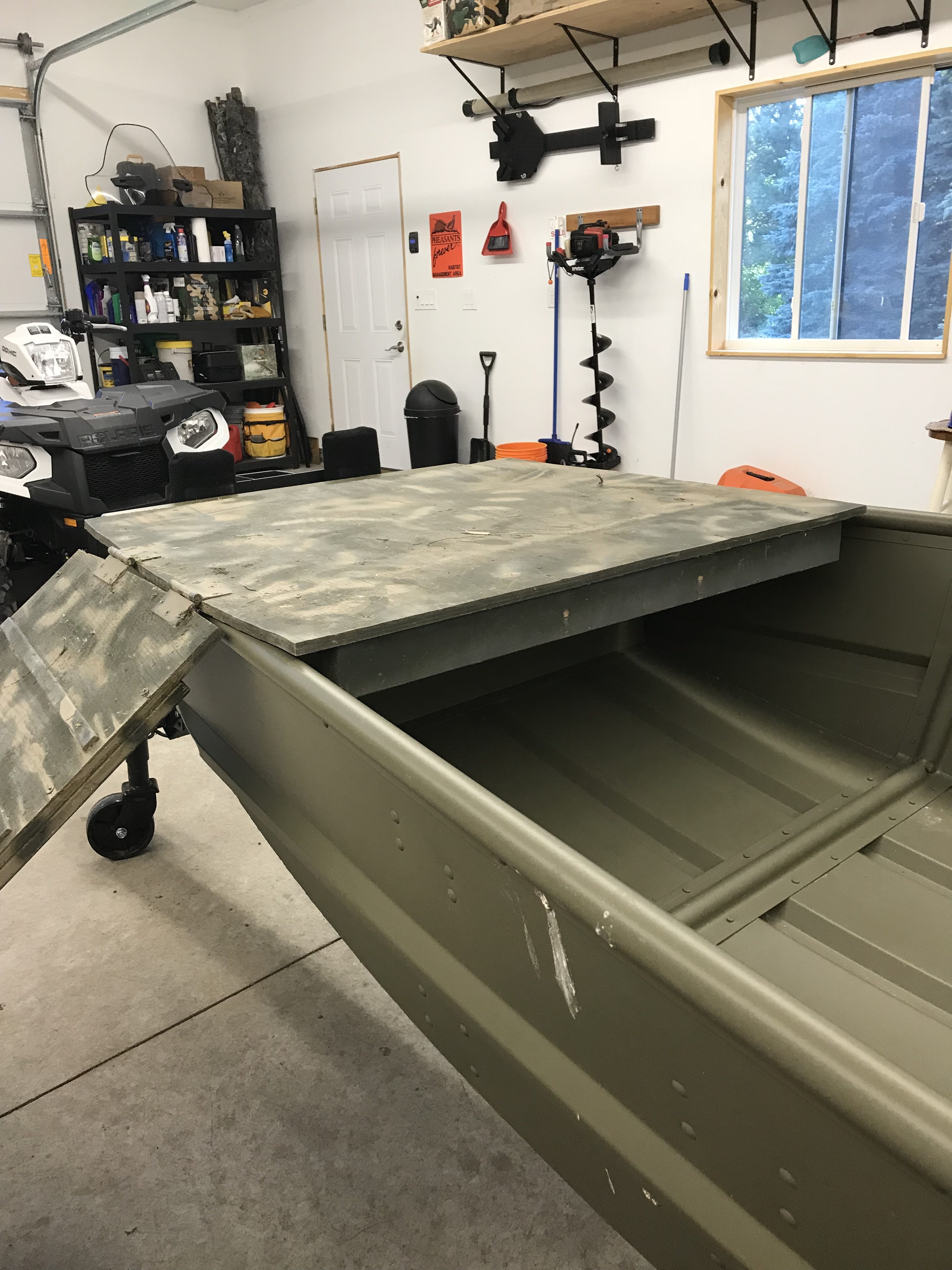 diy jon boat duck blind - do it your self