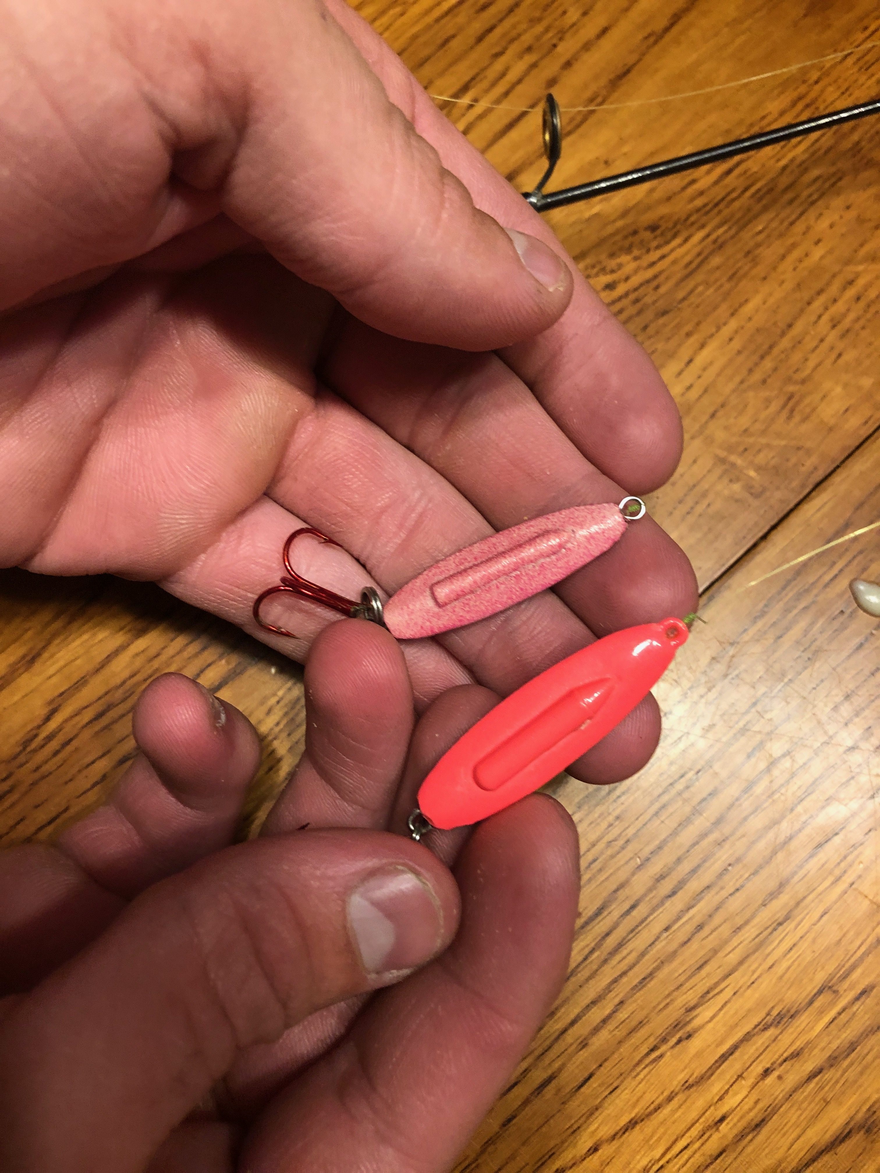 What is the name of the glow buckshot rattle spoon? - Ice Fishing Forum -  Ice Fishing Forum