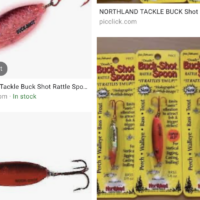 What is the name of the glow buckshot rattle spoon? - Ice Fishing