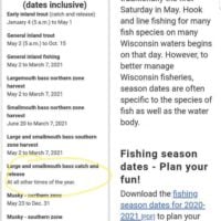 Wisconsin Fishing Seasons: Opener, Season Dates, and Closing Times