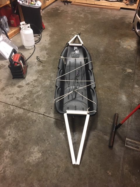 Sled for hand pulling gear - Ice Fishing Forum - Ice Fishing Forum