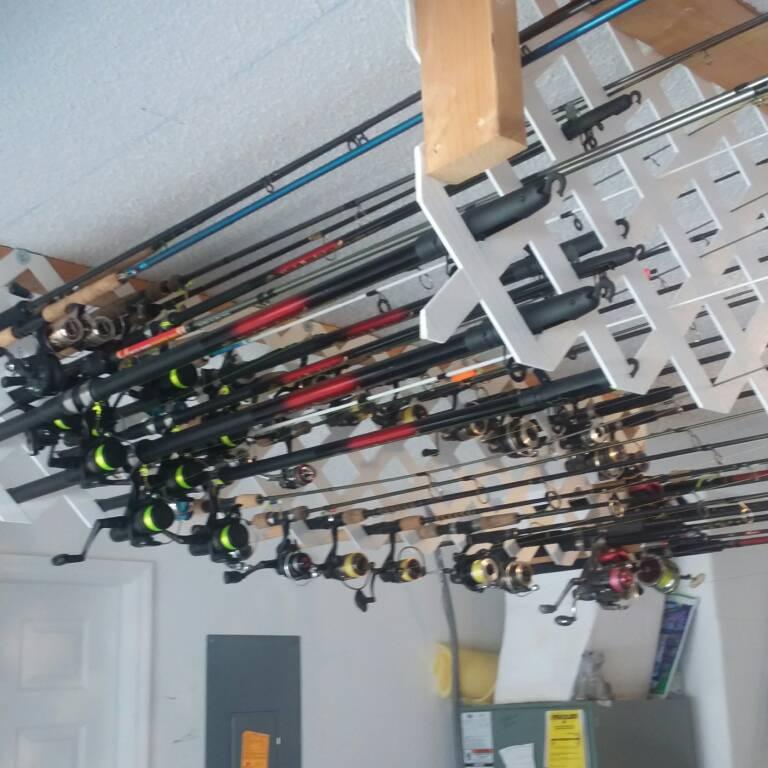 DIY PVC Fishing Rod Holder - Holds 15 Rods