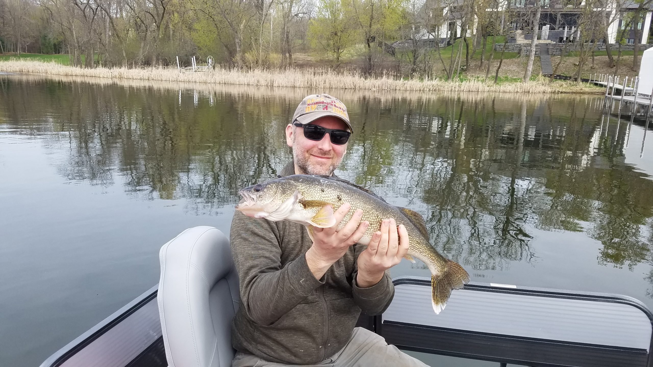 Surprise Walleye Ice Fishing A Pond! 