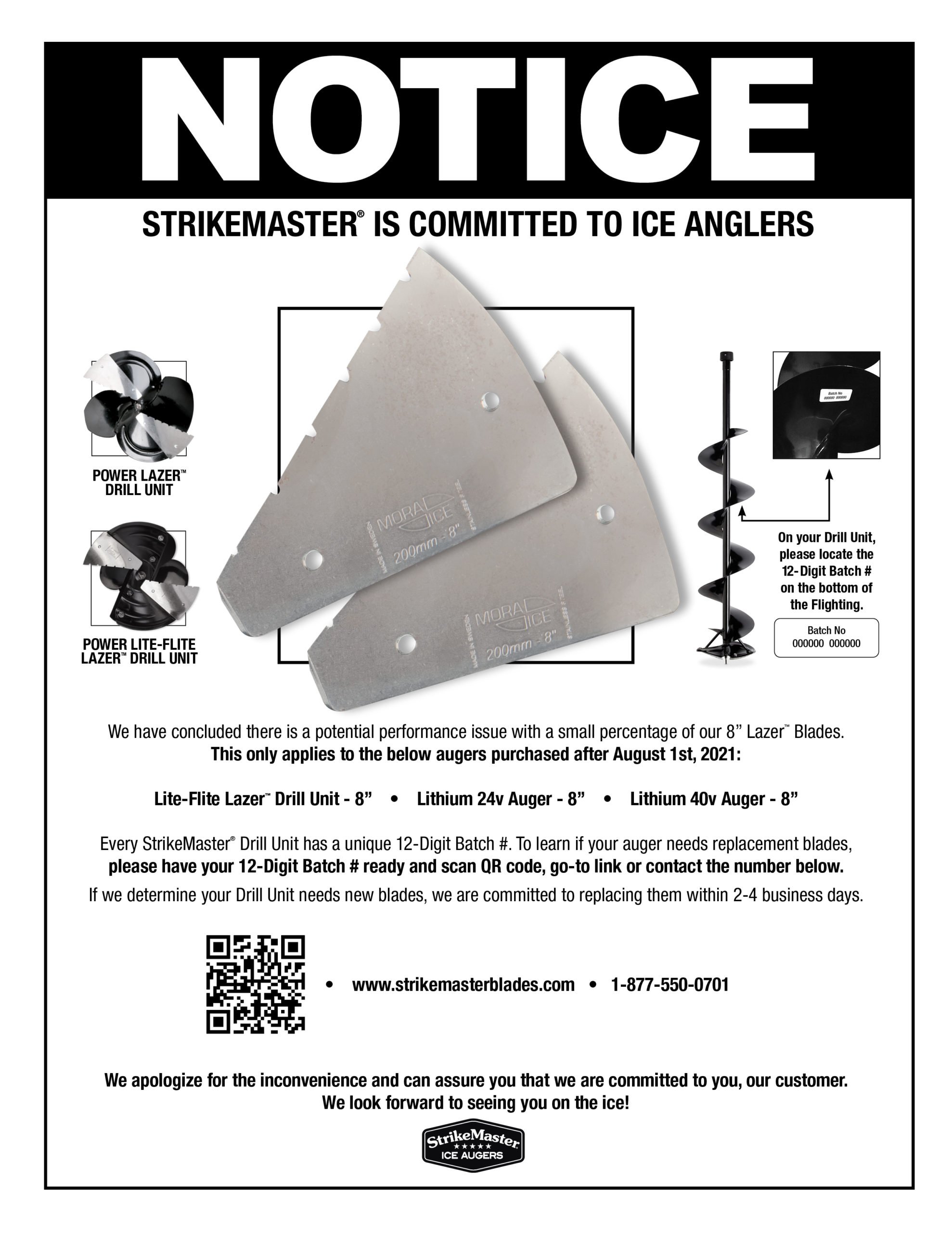 Read THIS If you purchased a Strikemaster after Aug 1, 2021 - Ice Fishing  Forum - Ice Fishing Forum