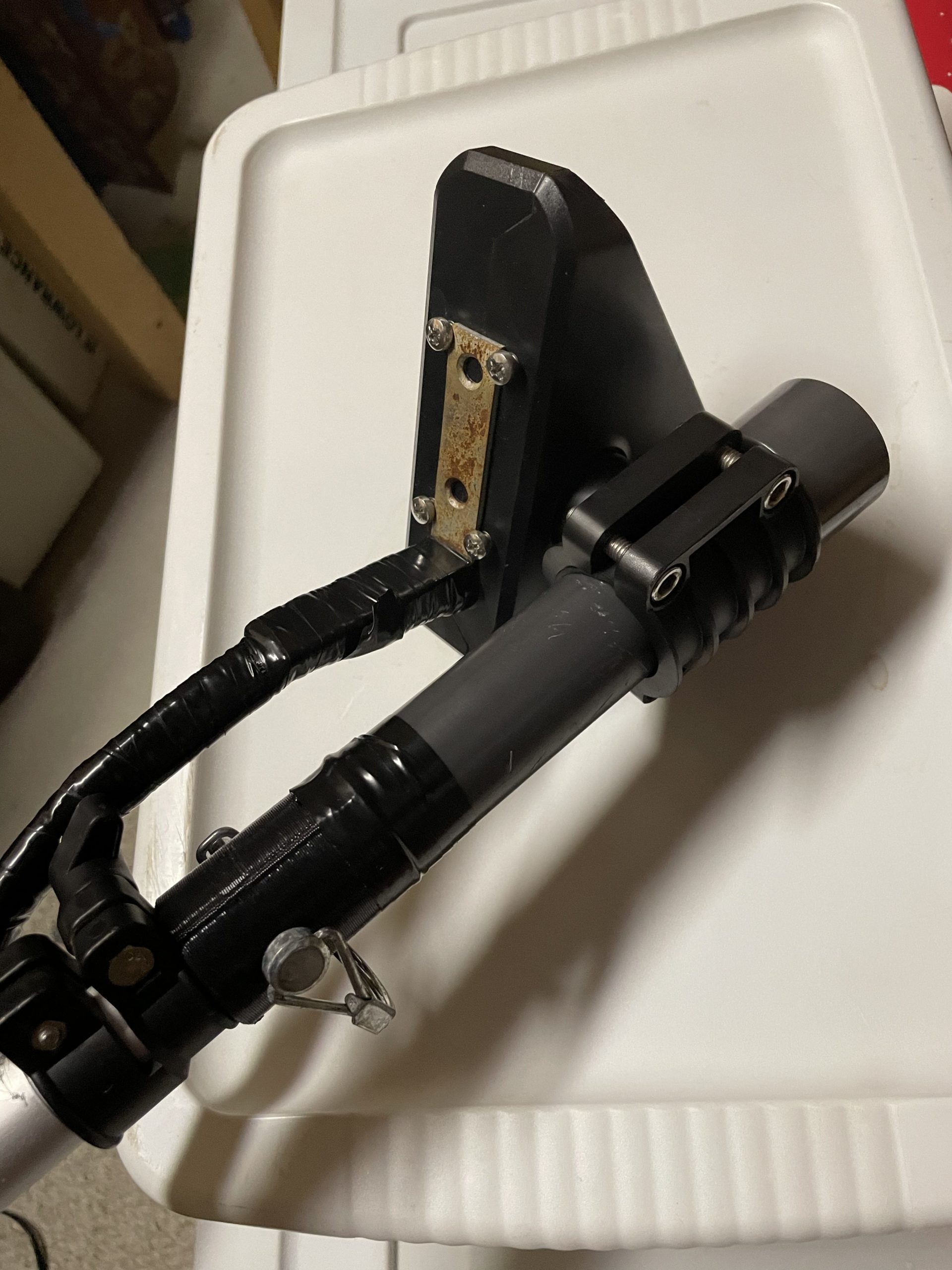 Suggested icepole mount for Garmin livescope - Ice Fishing Forum - Ice  Fishing Forum