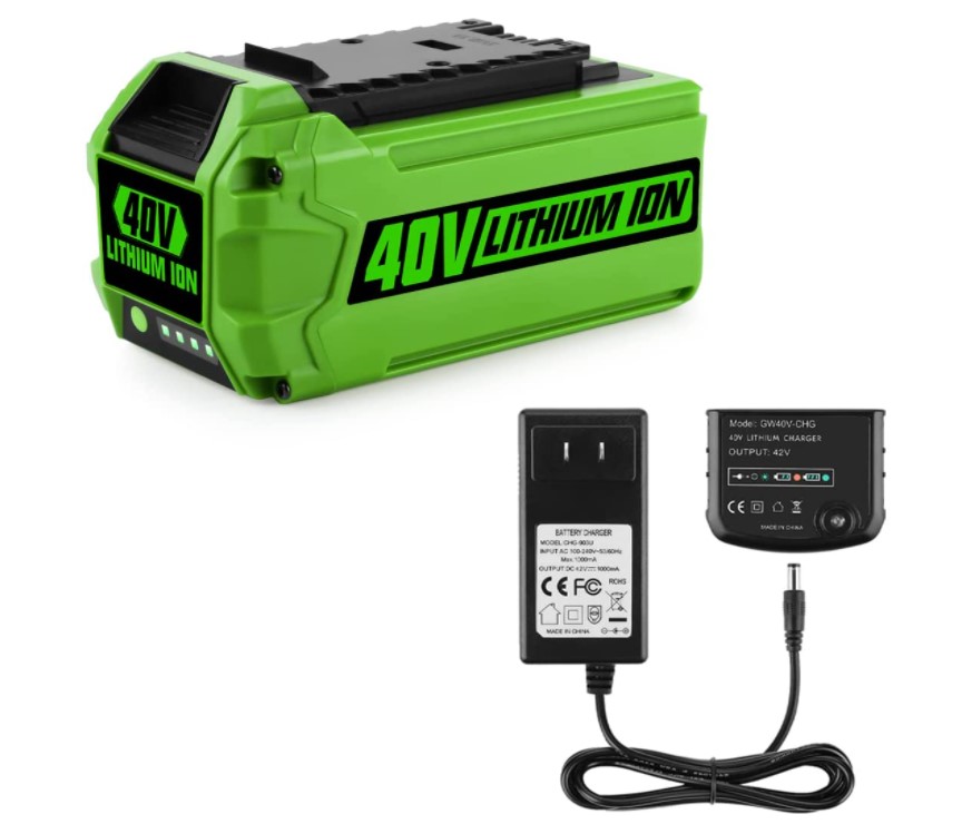 GreenWorks 40v 6Ah Battery compatible with StrikeMaster 40v 6Ah