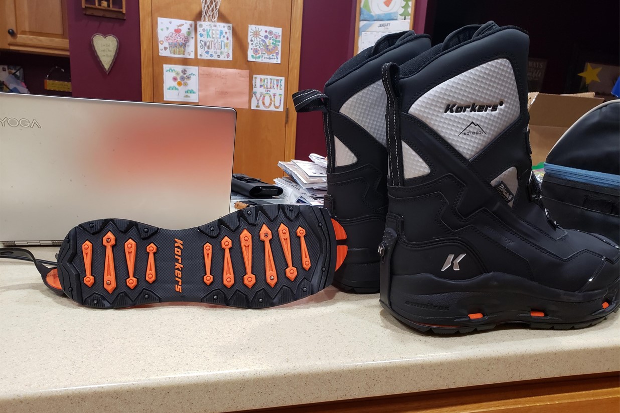 Korkers Vortex winter boots - Ice Fishing Forum - Ice Fishing Forum ...