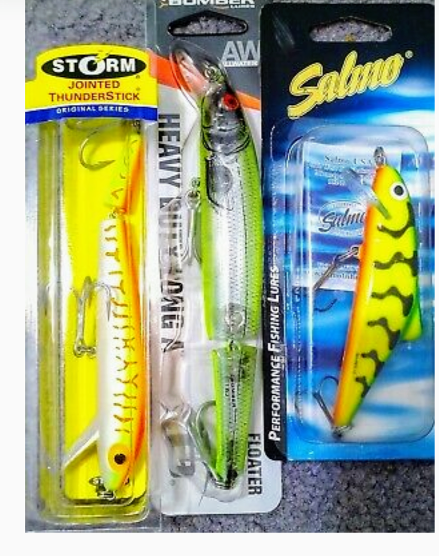 Minnowbaits-Large sizes-Storm, Lucky Craft, Salmo, Bomber