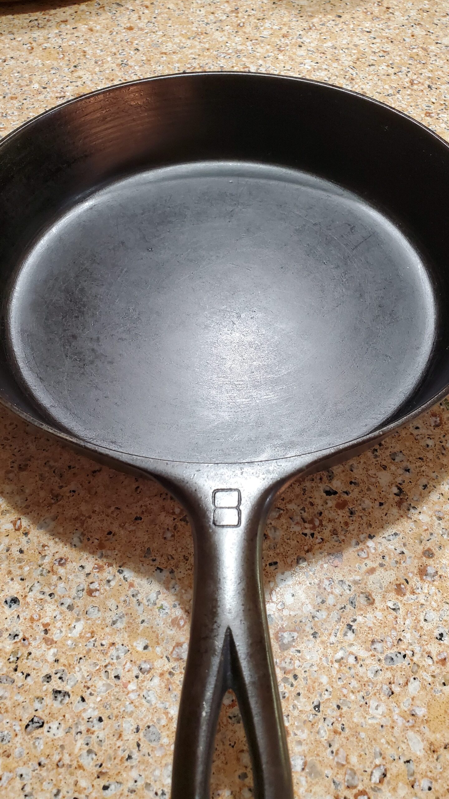 GreaterGoods Cast Iron Skillet 10 Inch, Smooth Non-Stick Nine Inch