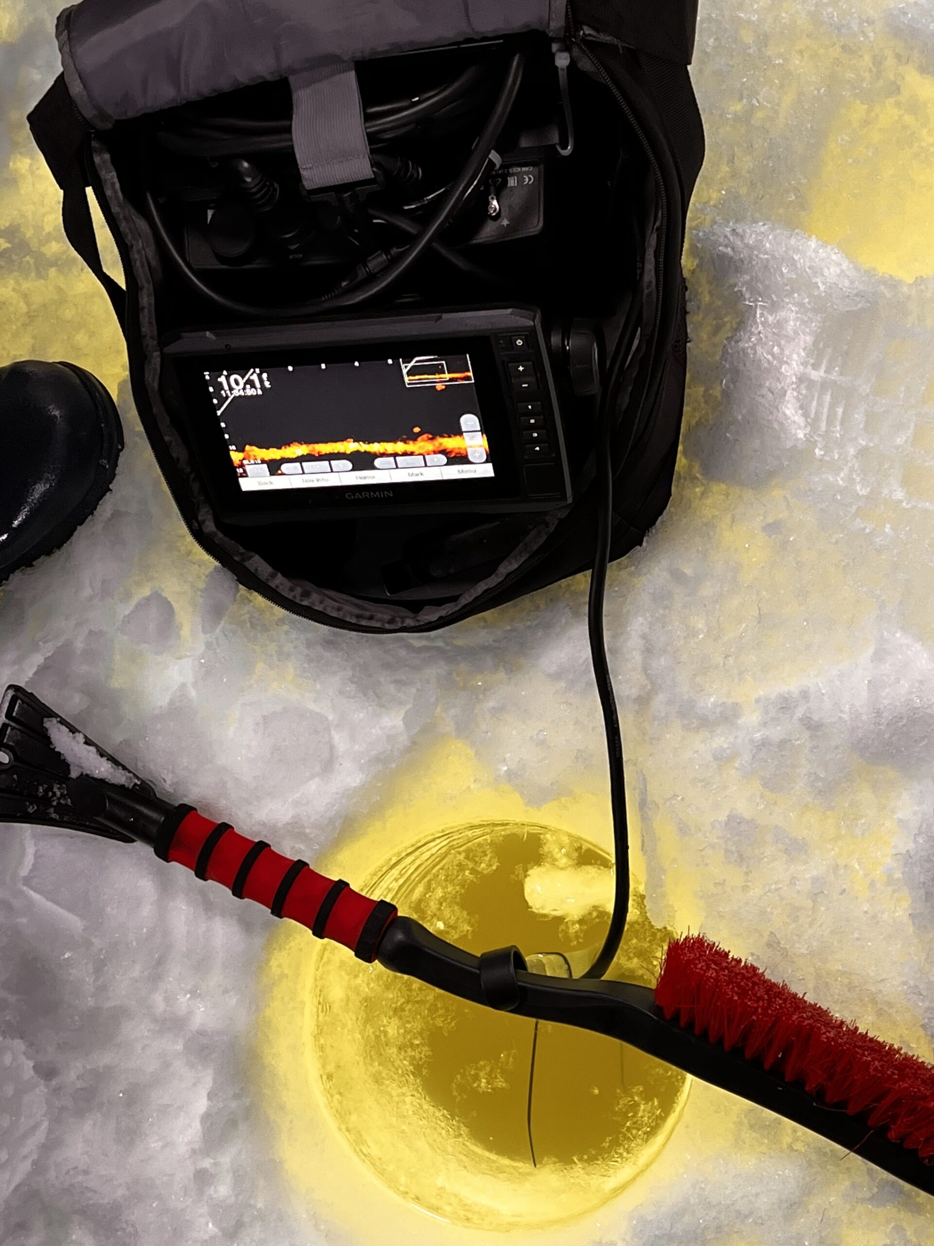 DIY summit style livescope pole. - Ice Fishing Forum - Ice Fishing Forum