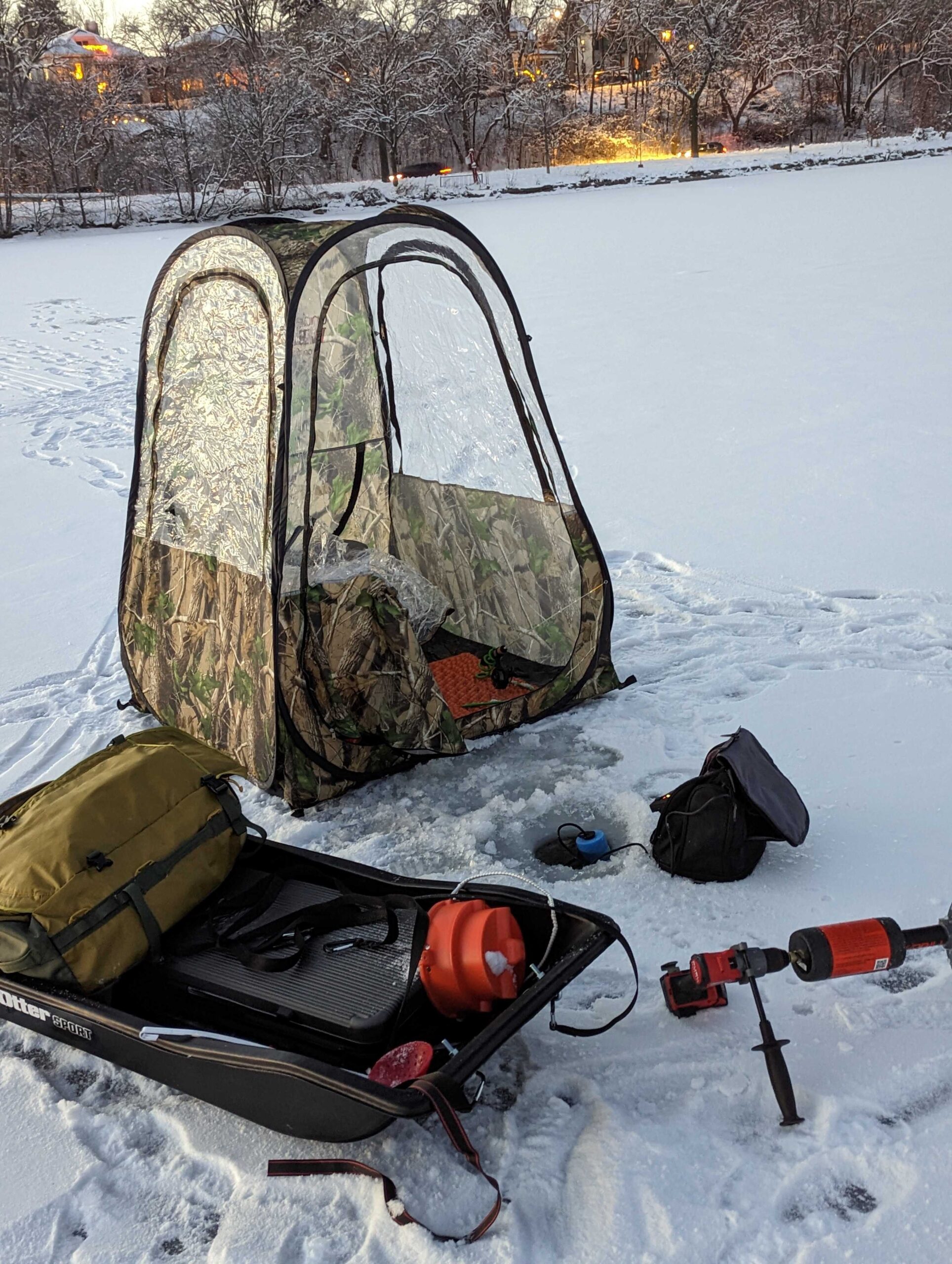 Ultralight pop-up shelter - Ice Fishing Forum - Ice Fishing Forum