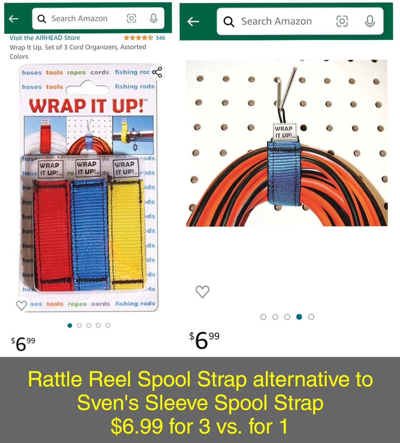 Wrap It Up Spool Strap alternative to Sven's Sleeve for Rattle Reels – less  $$$ - Ice Fishing Forum - Ice Fishing Forum