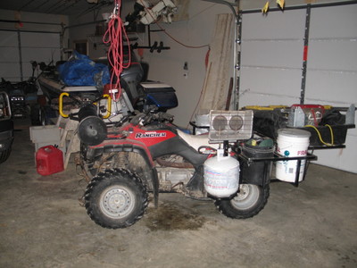 How do you haul your ice fishing gear on an ATV - Ice Fishing Forum - Ice  Fishing Forum