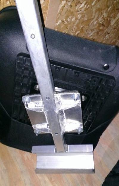 Aluminum Otter seat bracket mod - Ice Fishing Forum - Ice Fishing Forum