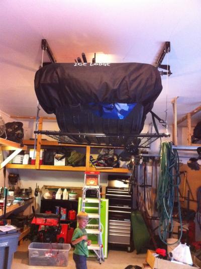 New Garage Storage System Ice Fishing Forum Ice Fishing Forum In Depth Outdoors