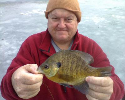 Ice Fishing, Chasing bluegills on the Fox river. - Fishing Reports
