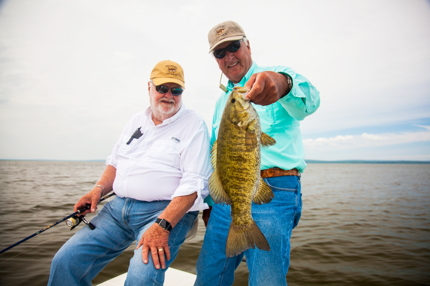 Larry and Marion from Stuttgart, Ark., recently spent four days fishing for bass on Chequamegon Bay with the folks from Anglers All in Ashland. “The fishing was great, but Marion cooked us ribs one night and I'd have to say that was the highlight of the trip!” said guide Luke Kavajecz. (Photo courtesy of Luke Kavajecz)