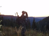 Dan checking out meadows just after sundown