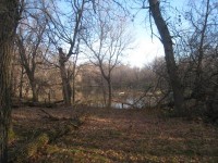 One of the Filled River Oxbows Creating Pinch Points.