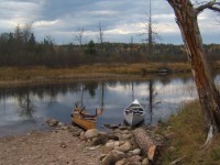 Canoes at Portage