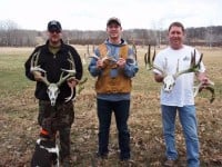 Erik, Mike, Joe and Jager displaying our finds.